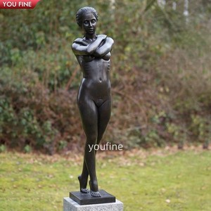 Estatua sexual de bronce para mujer, escultura de mujer desnuda de latón, tamaño real, Grden al aire libre - Product Image 5