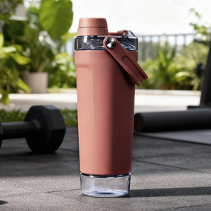 Custom logo 20oz Double Wall Metal Shaker Cup 20 oz Stainless Steel Flask Gym Fitness Workout Powder <b>Mixer</b> Protein Shaker <b>Bottle</b> - Product Image 1