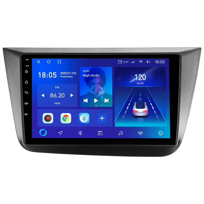 ANDROID 12 Seat Altea 5P 2004 - 2015 Toledo 5P III 3 2004 - 2009 LHD IPS pantalla 2 din 1 din android reproductor de Radio para coche No 2din