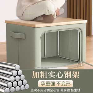Clothing Organizer <b>Storage</b> Box 90L-100L Rectangle Solid Color With Window For <b>Clothes</b> Quilt Wardrobe Use - Product Image 2