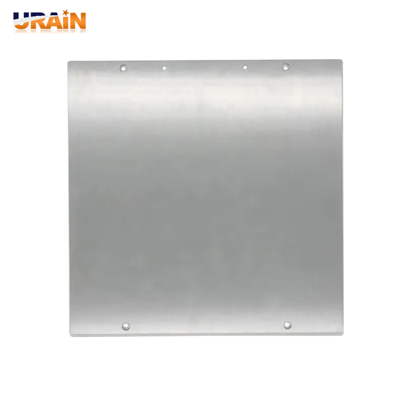 Silver Aviation Aluminum Hot Bed Double-sided Flatness 0.1 120 * 120 * 8