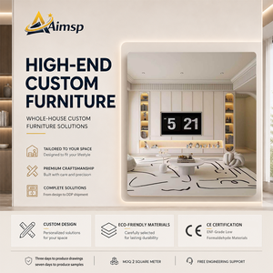 Meuble mural <span class=keywords><strong>TV</strong></span> en bois au design minimaliste Aimsp, nouveau design, meuble <span class=keywords><strong>TV</strong></span> moderne de luxe pour ensemble de meubles personnalisés - Product Image 1