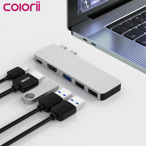 DC6H <span class=keywords><strong>USB</strong></span> <span class=keywords><strong>C</strong></span> <span class=keywords><strong>Thunderbolt</strong></span> <span class=keywords><strong>3</strong></span> estación de acoplamiento con HDMl datos <span class=keywords><strong>USB</strong></span> para MacBook Macbook Pro Macbook Air 2020 y nueva M1 Chip - Product Image 3