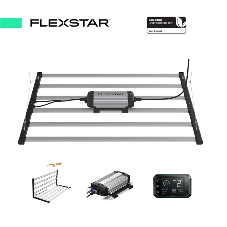 Flexstar 645W 4X4ft 0-10V 디밍 데이지-체인 빠른 배송 삼성 301B Led 식물 성장 조명