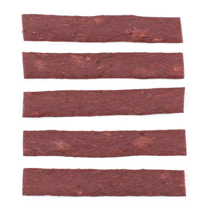 Toptan OEM yabanmersini diş temizleme kollajen şeritler köpek davranır yüksek Protein dilimleri evcil köpek maması aperatifler tedarikçisi 100g özel - Product Image 5