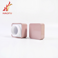 Pot en plastique carré personnalisé avec couvercle 15g20g30g50g, contenant cosmétique pour gel à ongles, beurre corporel, crème capillaire, emballage pour soins de la peau