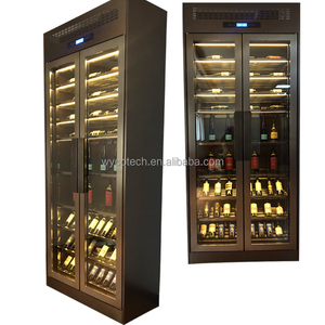 Réfrigérateur à vin électrique personnalisé en acier inoxydable SUS304, refroidisseur, cave à vin, contrôle de température à deux zones, éclairage LED, stockage - Product Image 6