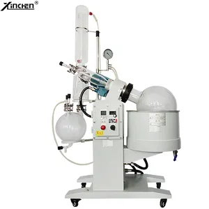 High Efficiency 10l 20l 50Liters electric lift/ auto lift rotary evaporator with chiller and vacuum pump for solvent recovery
