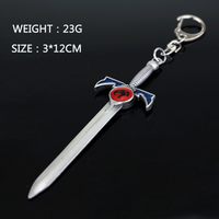 Nouveau chaud Thundercats porte-clés épée arme modèle porte-clés pour les Fans voiture porte-clés Souvenirs accessoires
