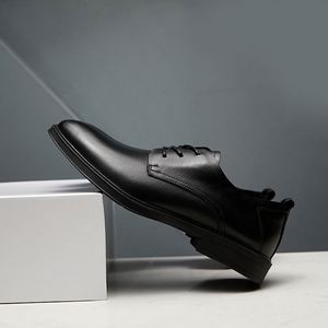 Zapatos Formales de Negocios de Diseño Italiano de Lujo, Zapatos de Vestir para Caballero, con Punta Cuadrada, Transpirables, de Cuero Casual para Hombre - Product Image 2