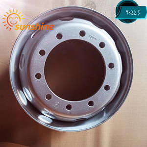 Cerchione in Acciaio Personalizzato da 22,5 Pollici 22.5x9.00 per Camion e Rimorchi, Tubeless, Resistente, Finitura Argento, Nuovo - Product Image 4