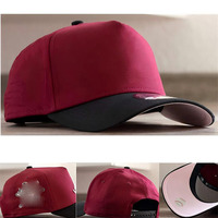Gorras Ajustables Personalizadas con Logo para Hombre, de Nylon, 6 Paneles, Bordado, Visera Plana, Color Negro Sólido, a la Moda, Básicas