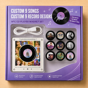 Aimant de réfrigérateur personnalisé Taylor Alison Swift NFCCD avec 9 chansons et boîte à musique rotative, idéal comme <span class=keywords><strong>cadeau</strong></span> pour les amis - Product Image 1