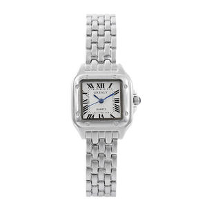 Montre à quartz pour femme de luxe à boîtier carré, bracelet en alliage, cadran à aiguilles, design classique, personnalisable, vente chaude - Product Image 5