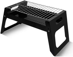 Parrilla plegable portátil de carbón para <span class=keywords><strong>barbacoa</strong></span>, mesa de escritorio de <span class=keywords><strong>barbacoa</strong></span>, ahumador de acero inoxidable para exteriores, Picnic, jardín, <span class=keywords><strong>terraza</strong></span> y acampada - Product Image 1