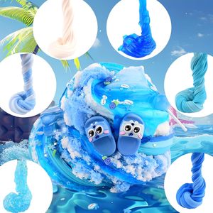 Assorted Blue <b>Slime</b> Pack Silky Butter Lightweight Cloud Transparent Crystal Sensory <b>Toys</b> Kids Party Rewards Gift - Product Image 5