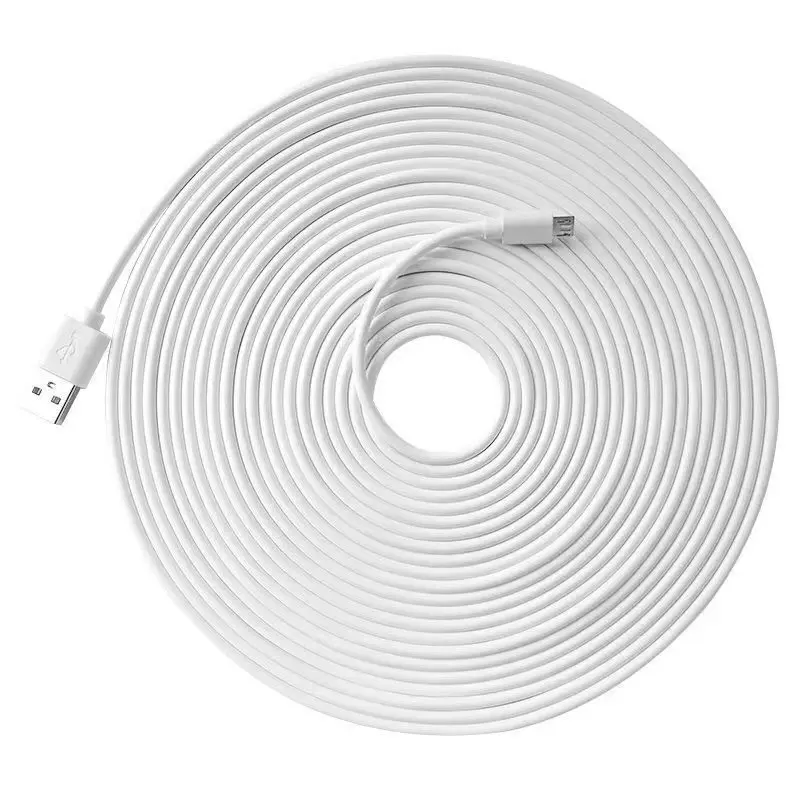 Surveillez le cordon d'alimentation 10m de long câble usb de charge micro/type c 10m de long câble de chargeur de cordon d'alimentation de charge
