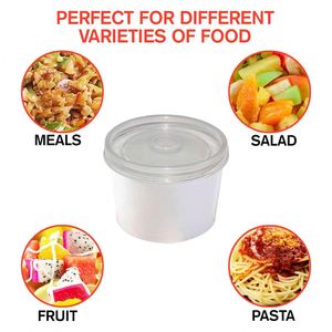 750ML 1.5L Custom Kraft Paper Food Bowl Disposable Takeaway Soup Hamburger Sandwich Recyclable <b>Compostable</b> Bowl Lid - Product Image 4