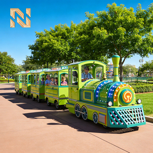 <span class=keywords><strong>Tren</strong></span> Turístico sin Rieles para 24 Pasajeros, para Parques de Atracciones, en Venta, Fabricante Chino - Product Image 4