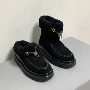 รองเท้าบูทคุณภาพสูงแบรนด์ดีไซเนอร์สุดหรู LVES รองเท้าผ้าฝ้ายแท้สำหรับผู้ชายและผู้หญิง ให้ความอบอุ่นและสวมใส่สบาย - Product Image 6