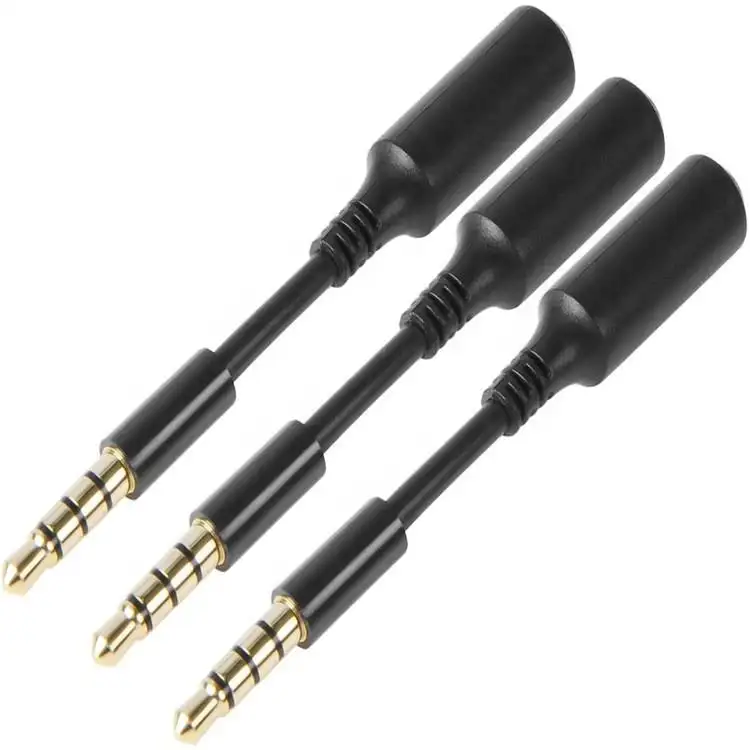 Aux Extension Cable Gold Plated 3.5mm Stereo Male to Female Jack Audio Cord Black for Car Audio Headphones Tablets Computers