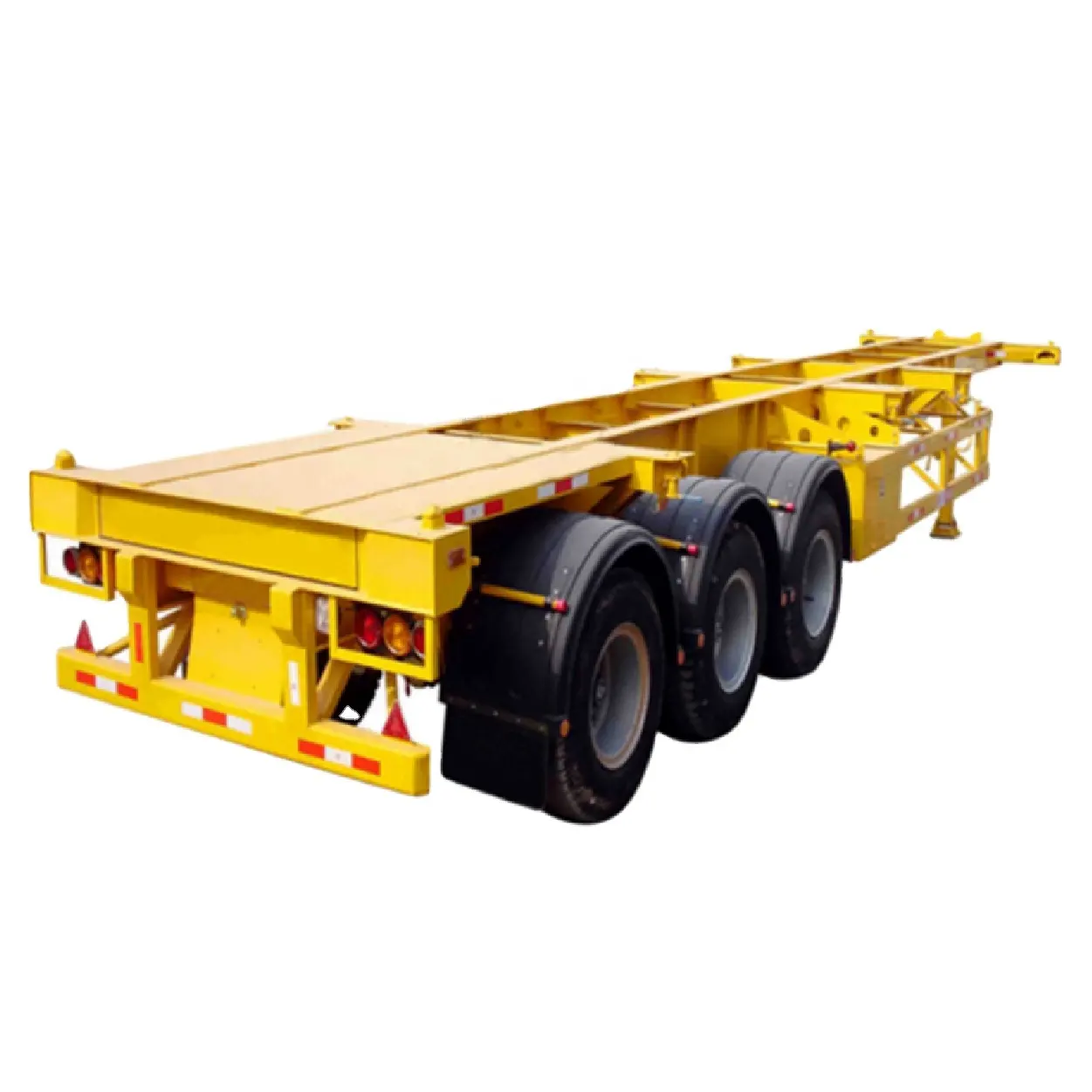 Chất lượng cao jianxing thương hiệu 40ft tri-trục container Skeleton semitrailer trong xe tải Trailer bán