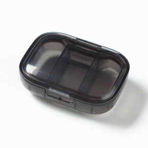 Uplus UP-PB50A Boîte à pilules portable à 3 compartiments Mini boîte à pilules en plastique PP Étanche à l'humidité Organiseur de pilules quotidien Matin <span class=keywords><strong>Midi</strong></span> - Product Image 6