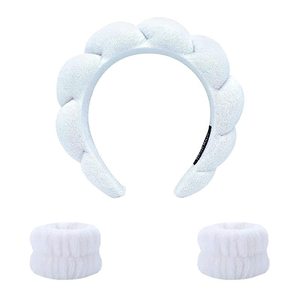 ツイスト バブル 洗顔 ヘアバンド 滑り止め スポンジ ヘッドバンド パフューム メイクアップ スパ用 レディース カスタムロゴ対応 - Product Image 6