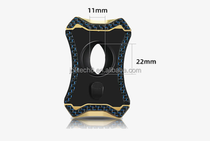 Nouveau coupe-cigares de luxe portable multifonctionnel 4-en-1 en acier inoxydable en forme de V, doublement pliable, avec porte-cigares - Product Image 5
