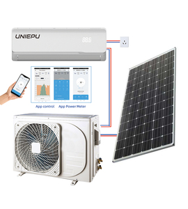 เครื่องปรับอากาศพลังงานแสงอาทิตย์ A+++ R32 9000btu สีเขียว ราคาประหยัด ใช้พลังงานแสงอาทิตย์ล้วนๆ สำหรับครัวเรือน รุ่น Plate-UK UNP-ACDC9K WIFI - Product Image 1