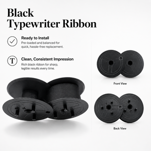 Ruban d'imprimante double bobine en nylon compatible GR24, noir et rouge/noir pour Toshiba 1231P, calculatrices et machines à écrire <span class=keywords><strong>Canon</strong></span> MP11DX - Product Image 2