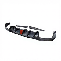 Diffuseur arrière à quatre ailettes en fibre de carbone véritable pour Mercedes Benz W213 E63 E43 AMG E400 Sport 2016-2019, modification automobile
