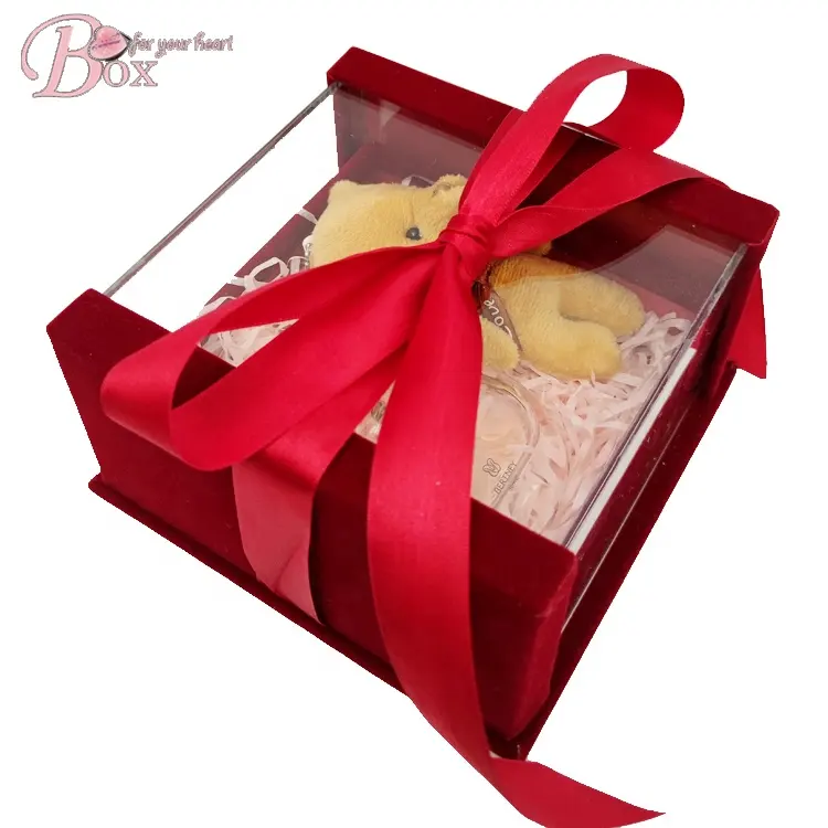 Benutzer definierte konservierte Rose Box Geschenk Urlaub Förderung Kosmetik Make-up Großhandel Papier Acryl Blumen kasten Parfüm Geschenks ets