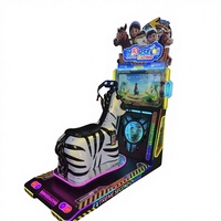 Simulateur de course de chevaux pour enfants à monnayeur, machine de jeu vidéo LCD HD 32 pouces en plastique, version anglaise, pour centre commercial intérieur