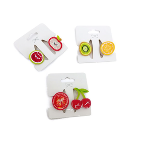 Fermagli per capelli serie frutta, piccoli fermagli laterali, 1200 pezzi per scatola, design colorato a forma di frutta per donne e bambini - Product Image 1