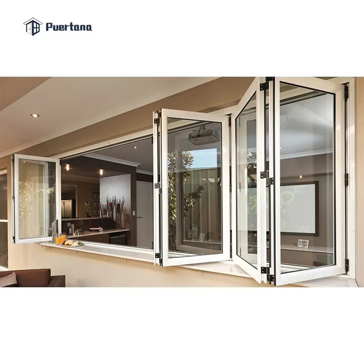 Prefabricated Bifold Window Aluminum Profile Windows And Doors
