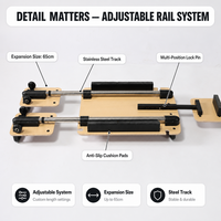 Planche de Pilates portable OEM ODM multi-usages  Équipement d'entraînement Mode Core, couleur personnalisée pour les revendeurs mondiaux