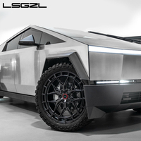 Lsgzl 2 pièces roue forgée 15-26 pouces anneau 5x120 5x130 5x114.3 6x139.7 roues de voiture de tourisme anneau de traînée pour Ford Mustang Tesla