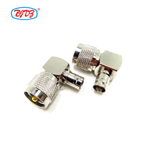 Adaptor Konektor Konverter RF Coaxial UHF <span class=keywords><strong>PL</strong></span>-259 Male ke BNC Female 90 Derajat, Bahan Kuningan, Pasokan Produsen - Product Image 5