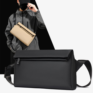 Men's Fashion Messenger Bag Casual Crossbody Bag <b>square</b> Phone Bag for Men With Waterproof Durable Oxford and Zipper Closure - Product Image 2