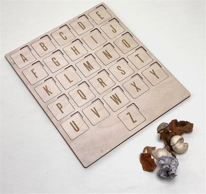 Bằng gỗ bảng chữ cái Câu Đố sinh thái động vật Montessori giáo dục Hội Đồng Quản trị cho trẻ em Trò chơi giáo dục Quà Tặng Kid - Product Image 4