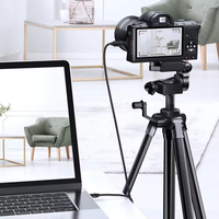 SAMZHE Adaptateur Mini 4K plaqué or pour appareil photo reflex numérique, ordinateur portable, tablette, téléviseur, projecteur, moniteur