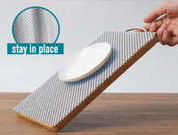 Tapis de tiroir de cuisine moderne en mousse PVC non adhésive, antidérapant, réversible, antimicrobien, rembourré, lavable, tissé, en rouleau pour étagères