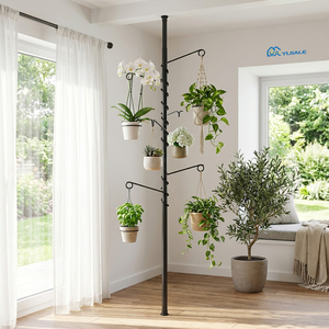 Support de plantes en métal YIJIALE pour <span class=keywords><strong>rebord</strong></span> de fenêtre de jardin, pliable, réglable, imperméable, support pour pot de fleurs, 6 crochets de suspension - Product Image 1
