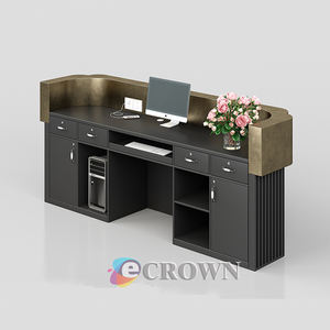 <strong>Ambrosial</strong> Reception for Sale Smoothie Mdf Registration Design Cashier Desk Design OEM - Product Image 5