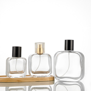 Flat Square Crocodile <b>Perfume</b> <b>Bottle</b> Transparent Glass Refillable Spray <b>Bottle</b> Premium Portable Cosmetic <b>Sample</b> Empty Container - Product Image 3