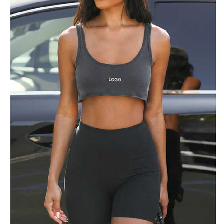 Sleek Sleeveless Stretch Crop Top 70741