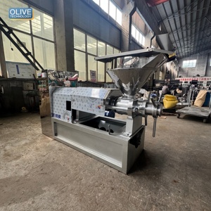 Machine de pressage à froid et à chaud stable et entièrement automatique pour petites entreprises, pour l'huile d'arachide, de tournesol, de noix de coco, de sésame, de soja et de noix - Product Image 1