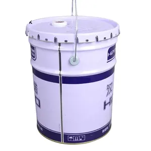 manufacture 25L round metal pail, 25 liter metal bucket, 25kg empty paint tin pail and steel buckets in round shape