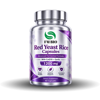 Capsules de levure de riz rouge de haute qualité 600mg, formule bien-être à base de riz fermenté, capsules de levure de riz rouge, usine OEM